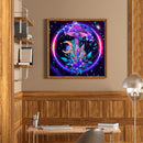 11CT Counted Full Cross Stitch DIY Colorful Mushroom Hand Painting Room Decor