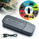 3.5mm AUX To USB Wireless bluetooth compatible Audio Adapter Stereo Car F4V4