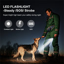 Ultrasonic Stop Bark Trainer LED Flashlight Bark Deterrent Handheld Pet Supplies