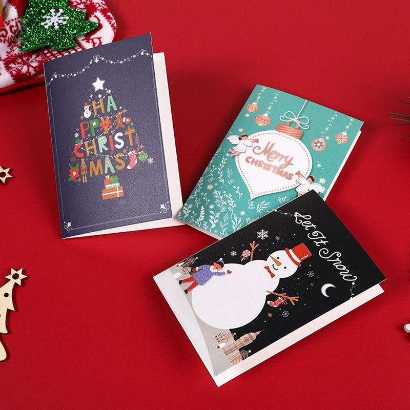 Design Christmas Greeting Card Thank You Cards Xmas Supplies with Envelope