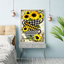 Sunflower Full Round Diamond Painting Wall Art Crafts Home Decoration 30x40cm