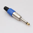 6pcs/Lot Sophomore Core Amplifier Microphone Monoste 6.35mm Mono Male RCA