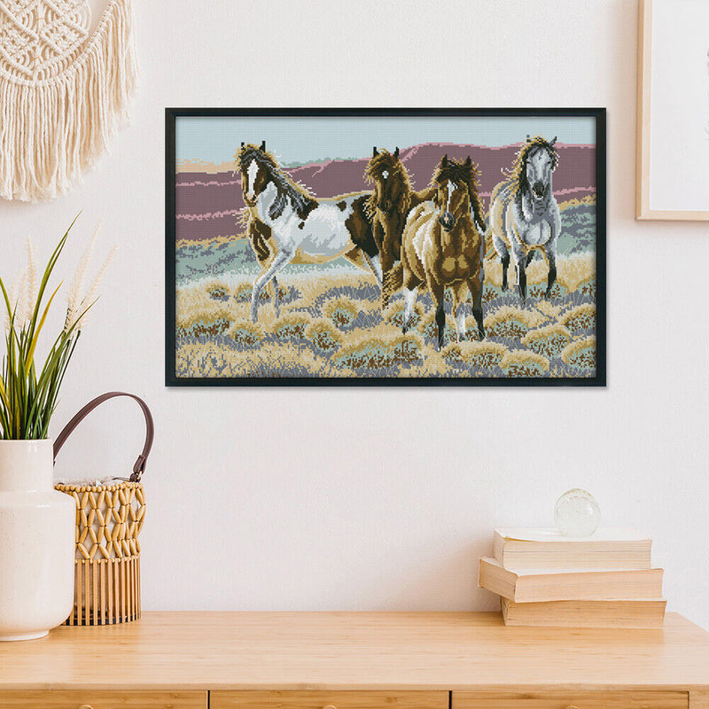 Animal Series Cross Stitch Embroidery Kits DIY Crafts 14CT Stamped Handworks Art