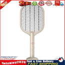 Electric Insect Swatter USB Rechargeable Led Light Mosquito Killer (Beige) Newly