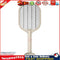 Electric Insect Swatter USB Rechargeable Led Light Mosquito Killer (Beige) Newly