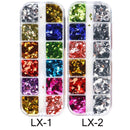 Spangles Gel Polish DIY Glitter Flakes Sparkly Mirror Rhombus Nail Sequins