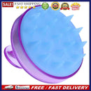 Silicone Head Shampoo Scalp Massage Brush Hair Scalp Washing Comb(Purple)