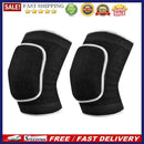 2pcs Warm Knee Support Kneepad Breathable Basketball Knee Pad Strap (Black)