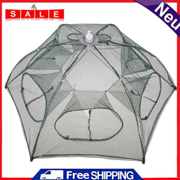 Fish Fishing Nets Automatic Folding Fishing Trap Net Shrimp Cages Nylon