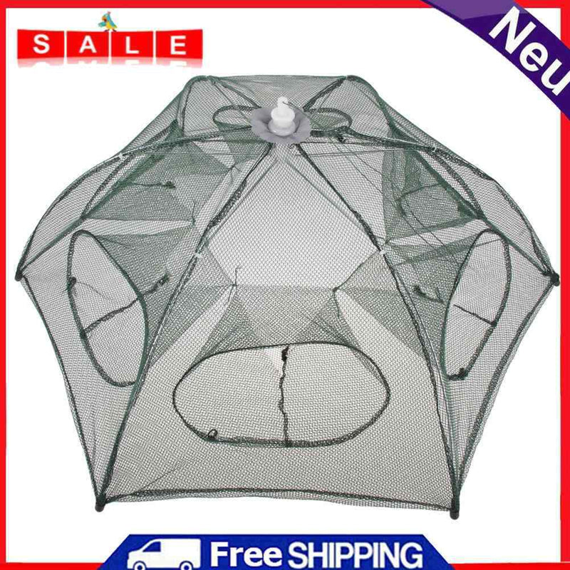 Fish Fishing Nets Automatic Folding Fishing Trap Net Shrimp Cages Nylon