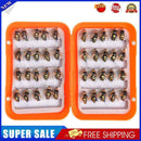 #A 40pcs Simulation Fly Fishing Lures Artificial Bead Head Insects Bait Tackle