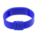 Men Women Electronic LED Display Sports Plastic Digital Wrist Watch(Blue)