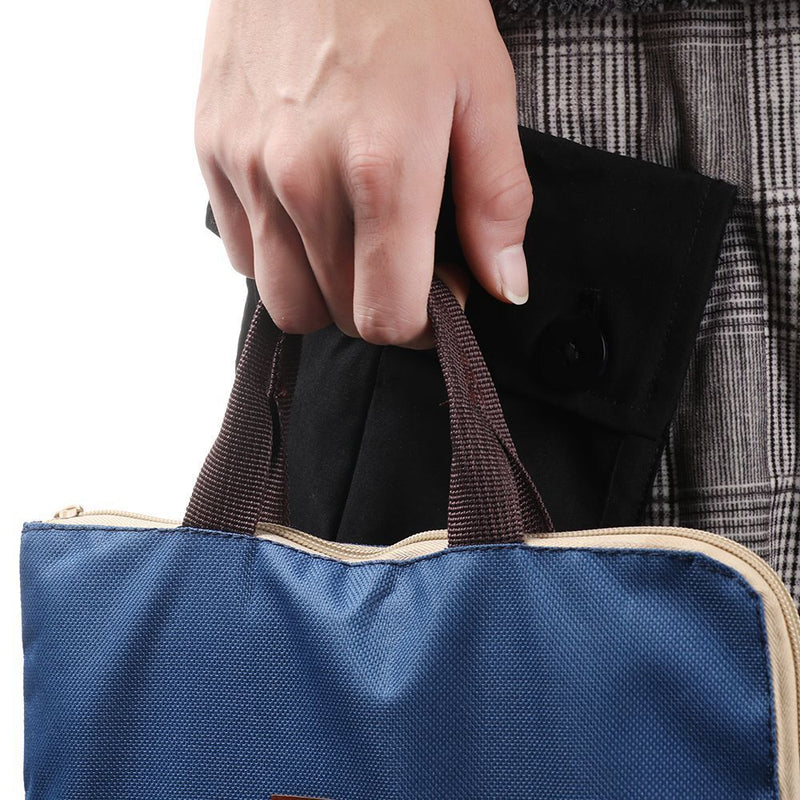 Zipper Organizer Document Bag Business Briefcase A4 File Folder Paper Storage
