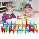 18pcs Mini Colourful Chair Stacking Tower Balancing Game Pile-Up Training Toys