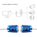 USB to RS232 COM Port Serial 9 Pin DB9 Adapter Cable Converter for Win 7