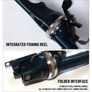 Carbon Material Foldable fishing rod Pen Pole FRP Carbon Fiber Retractable