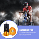 2x Aluminum Bicycle Bar End Plugs for Mountain Road Folding Bike (Yellow) Newly