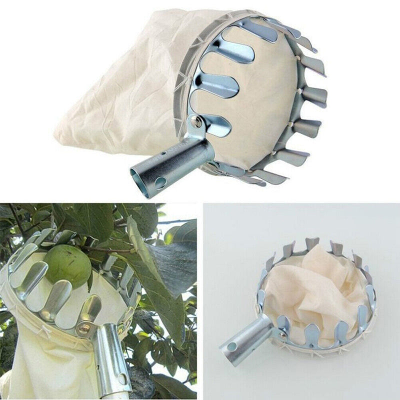 Metal Garden Fruit Picker Head Orchard Pear Peach Picking Catcher Newly