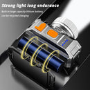 USB Rechargeable Fishing Headlamp Headwear Flashlight for Outdoor Camping Hiking