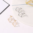 Fashion Boho Jewelry Geometric Earrings Square Ear Studs Triangle Dangle Drop