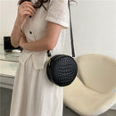 Round Crossbody Bags Women Alligator Leather Circle Female Shoulder Purse Bags
