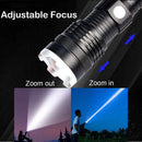 Flashlight 1200000LM USB Rechargeable Camping Lamp Zoomable LED Torch Light
