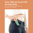 Pocket Fan USB Rechargeable Folding Fan 2000mAh Power Bank Function (Green)