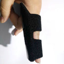Finger Brace Support Hand Splint Fix Protector for Arthritis Joint (Black)