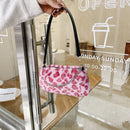 Retro Animal Chain Underarm Bags Purse Women Plush Top-handle Clutch (1)