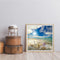 DIY Paint By Number Kit Seaside Beach Scenery No Frame for Home Art Decor