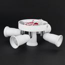 Adjustable E27 Splitter 5 Head Lamp Base LED Bulb Holder Adapter Socket Newly