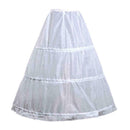 3-Hoop A-Line White Long Dress Wedding Gown Petticoat Slips D1D9 Underskirt O5Y8
