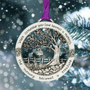 Heart Charm Christmas Memorial Ornaments Tree Memorial Pendants Hanging Pendant