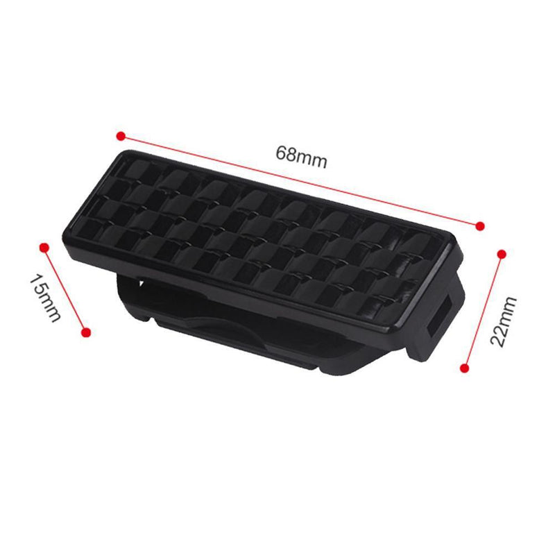 2pcs Car Seat Belt Clips Buckles Shoulder Tension Adjuster Clamps (Black) Newly