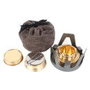 Portable Mini Alcohol Stove Burning w/ Stand Camping Cooking Furnace (Gray)