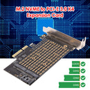 PCIE to M2/M.2 Adapter NVME M2 NGFF SSD to SATA PCI-E X4 M Key + B Key Card