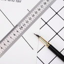 Stainless Steel Metal Straight Ruler Double Sided Measuring Tool (300mm) Newly
