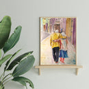 Old Couple DIY Coded Hand Painted Drawing Oil Paint Kit by Numbers Home Decor