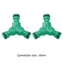 2pcs Y Type Tape Connector Quick Adapter Garden Hose Irrigation (Green)