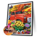 5D Diamond Painting Red Car Full Round Rhinestone DIY Wall Home Decoration Gift