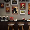 Coffee Cat Plate Metal Tin Sign for Bar Pub Club Cafe Decorative Iron Paintings