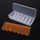 Large Travel Pill Cases Portable 7-Day Medicine Box Tablet Container(Orange