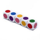 For TRPG DND Iidescent Glitter 16mm Game Accessory Dices Dice Set Six Sided