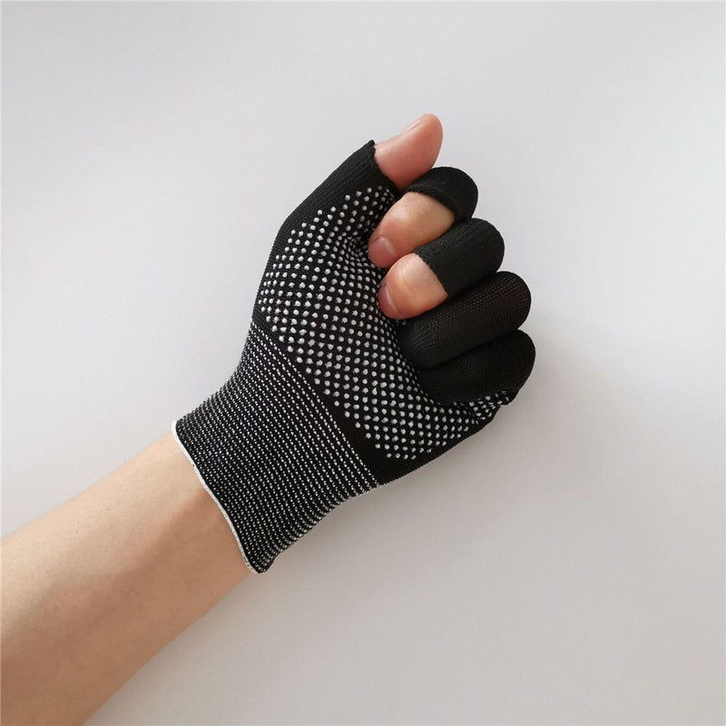 Driving Mittens Open/Half Fingers Anti-Slip Fishing Gloves Sun Protection