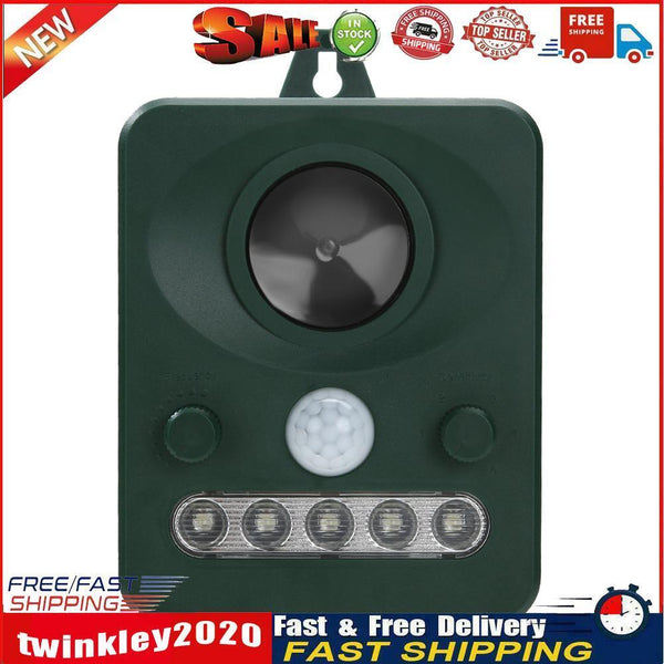Ultrasonic Solar Powered Cat Dog Repelle Animal Chaser Deterrent Repellent Newly