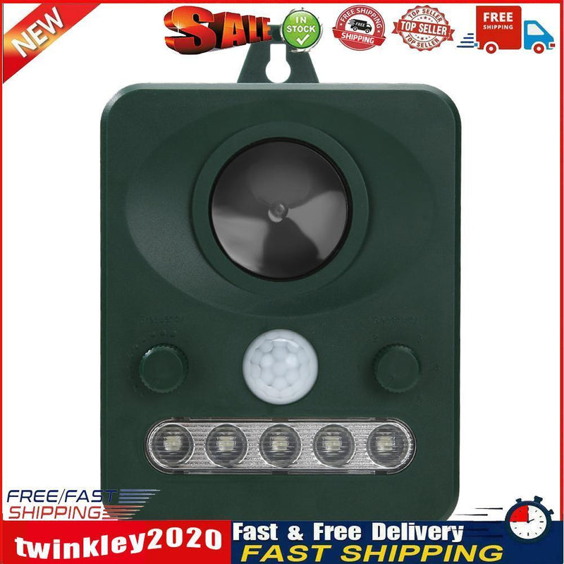 Ultrasonic Solar Powered Cat Dog Repelle Animal Chaser Deterrent Repellent Newly