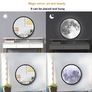Moon Mirror Lamp Moonlight Wall Decor Bedroom Bedside Night Lights (50cm) Newly