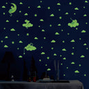 3pcs/set Waterproof Room Decals Luminous Removable Star Animal Wall Art Stickers