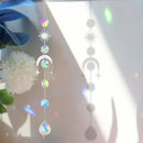 #A Wind Chime Color Crystal Catcher Hanging Ornaments Moon Diamond Prisms Pendan
