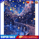40x50cmNight Scenery Oil Paint By Numbers Picture DIY Painting SXD202106004